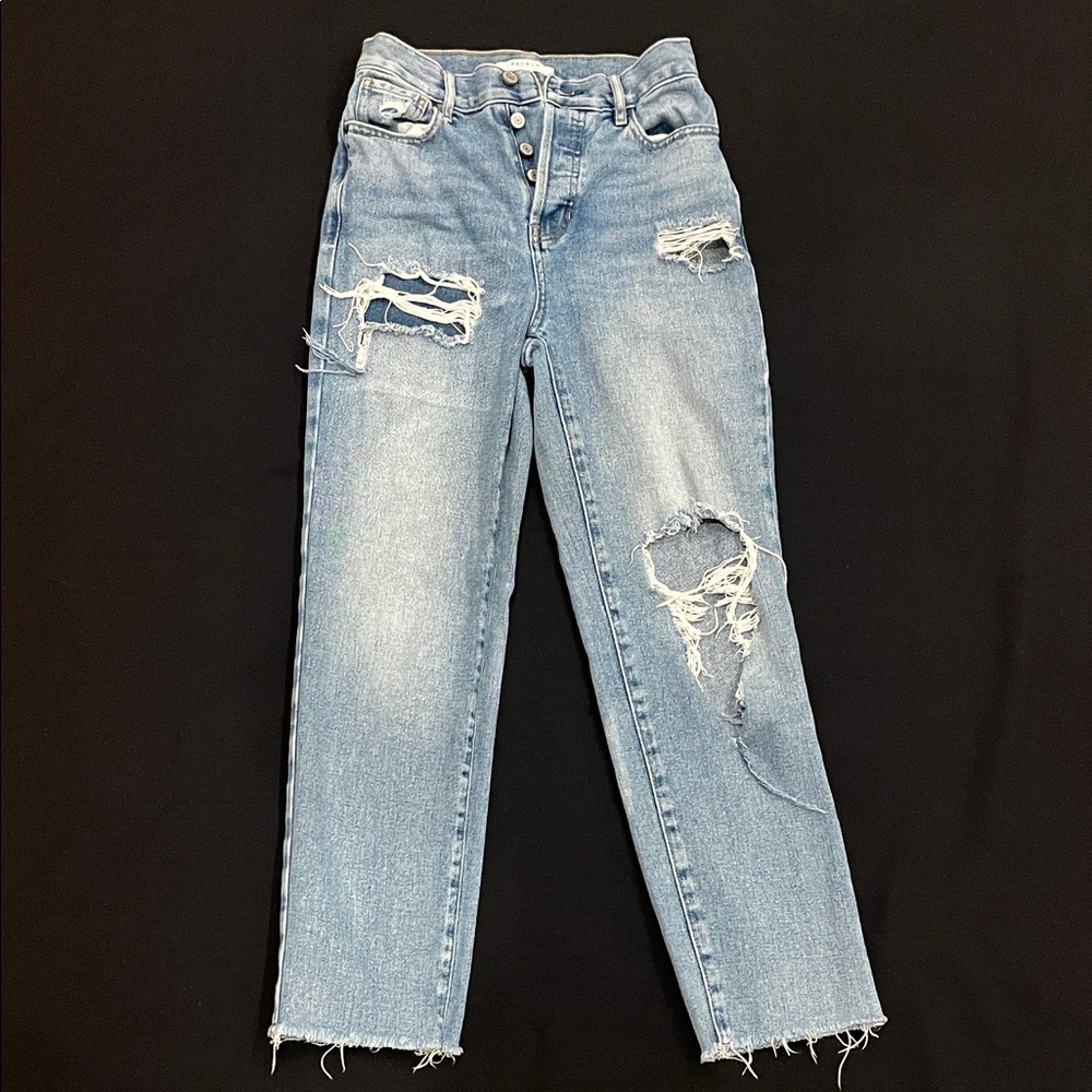PacSun Ripped Light Blue Boyfriend Jeans